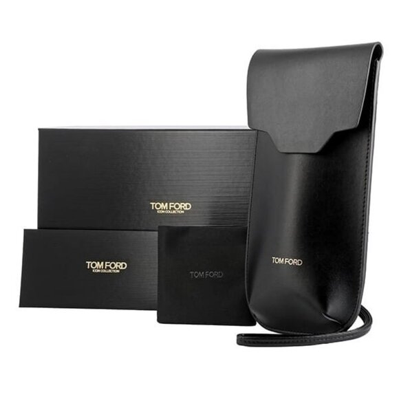 New TOM FORD Icon Collection Black Round FT1251/S 01B Sunglasses Women - Picture 4 of 4